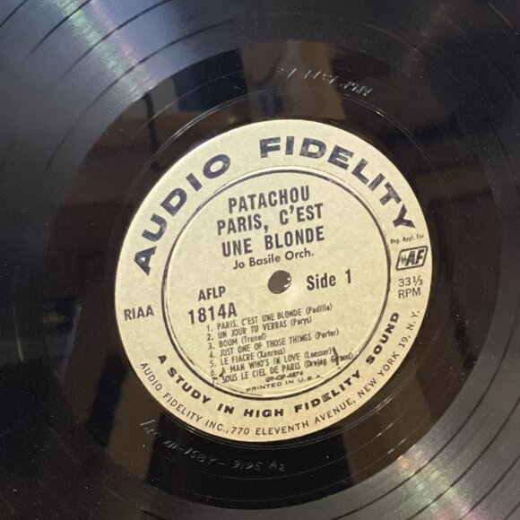 Patachou Paris C'est Une Blonde (Vinyl, 1956) Audio Fidelity AFLP 1814 VG+ LP - Picture 7 of 9